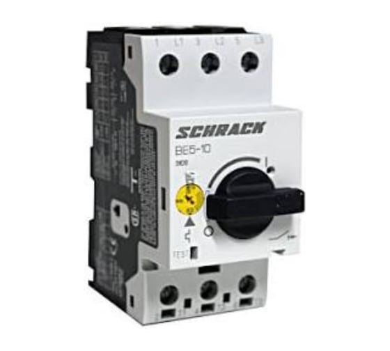 Автомат защиты двигателя Schrack Technik 6,3-10,0А, 3-полюсный BE510000--