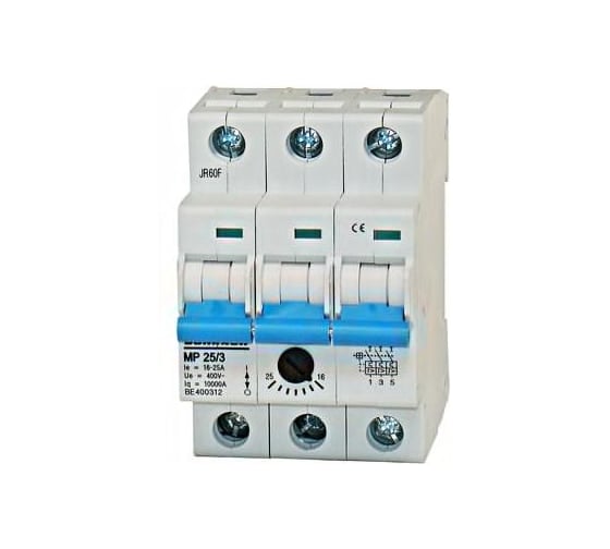 Автомат защиты двигателя Schrack Technik 16,0-25,0А, 3-полюсный BE400312--