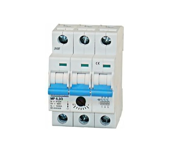 Автомат защиты двигателя Schrack Technik 4,0-6,3А, 3-полюсный BE400309--