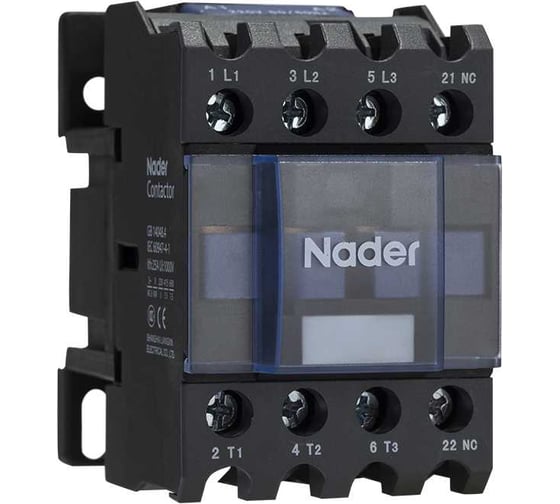 Контактор Nader NDC1-0910AC220 (9А, 220В, 1НО+1НЗ, 3 полюса) артикул 611100045 1