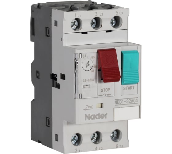 Автоматический выключатель защиты двигателя Nader NDD1-32A22 631000014