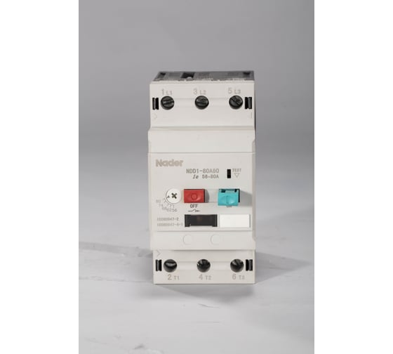 Автоматический выключатель защиты двигателя Nader NDD1-80A80 631000016