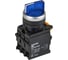 Переключатель IEK с подсветкой 3 положения 2NO синий MASTER MI-SW60-20XD-4-14-3-K07 1