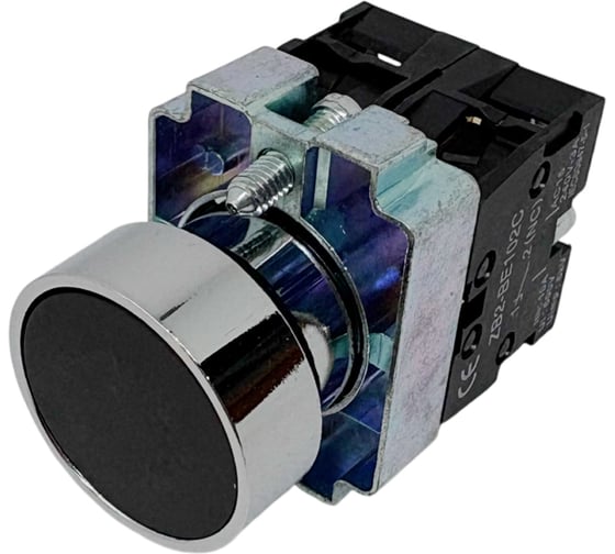 Кнопка без фиксации ЧЗЭО XB2-BA45 черный 1НО D22 ЦБ-00030370