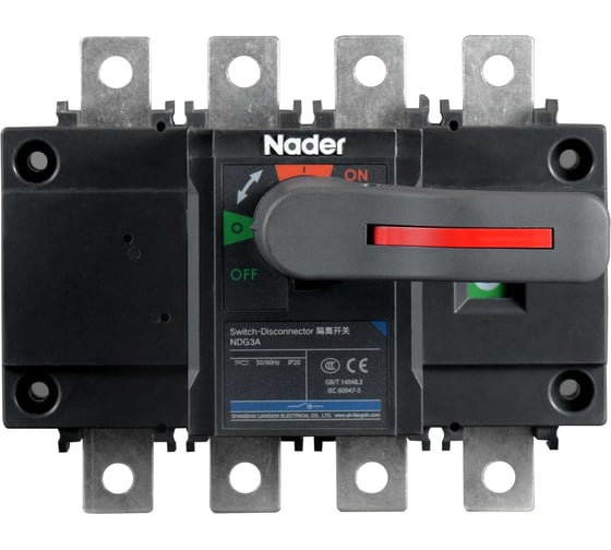 Выключатель нагрузки Nader NDG3A–400/3/К 511000029