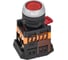 Кнопка GENERICA ABLFS-22 красный d22мм неон/240В NO+NC BBT30-ABLFS-K04 1