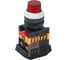 Кнопка GENERICA ABLFP-22 красный d22мм неон/240В 1з+1р IEK BBT20-ABLFP-K04 1