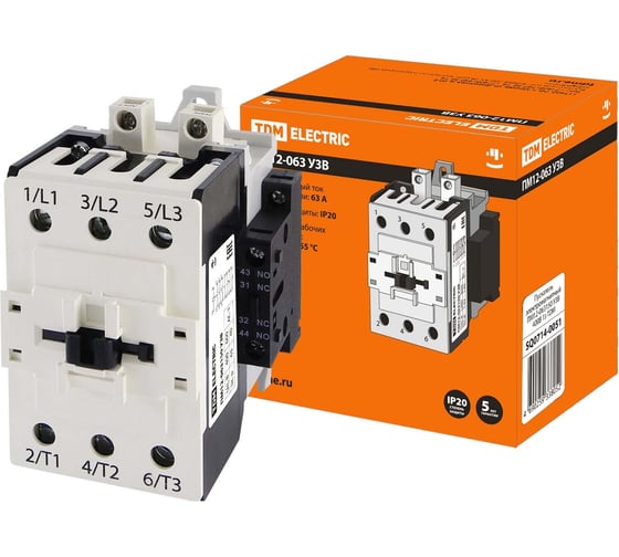 Электромагнитный пускатель TDM ELECTRIC ПМ12-063150 У3В 400B 2з+2р SQ0714-0051 1