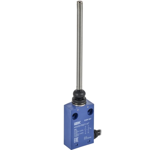 Выключатель концевой IEK C6N-167 пружинный стержень IP67 KKV12-P167-1-67