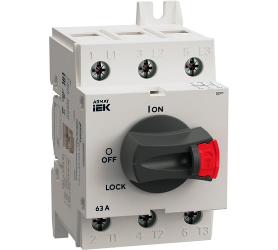 Выключатель-разъединитель IEK ARMAT SDM 3P 63А AR-SDM-11-063