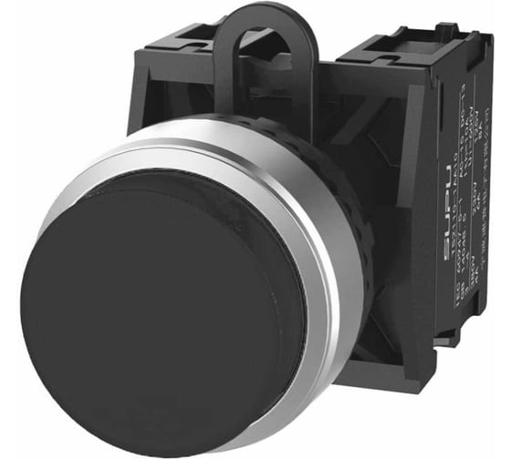 Кнопка SUPU TS2, выпуклая, без фиксации, черная TS2030-0BM60