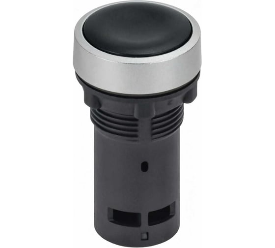 Кнопка IEK IP65 моноблок возвратная 1NO чёрная MASTER MI-BT70-7E-1-22-K02