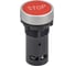 Кнопка IEK IP65 с маркировкой STOP моноблок 1NO+1NC красная MASTER MI-BT70-SP-3-22-K04 1