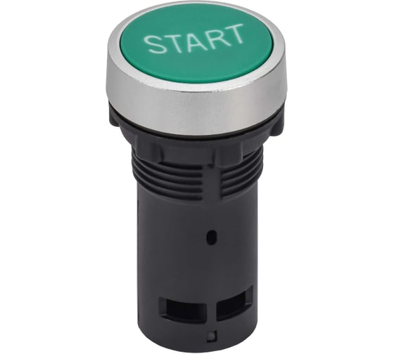 Кнопка IEK IP65 с маркировкой START моноблок 1NO зеленая MASTER MI-BT70-ST-1-22-K06