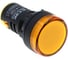 Лампа ETEK EKLD-22DS-Y-220 желтая 220VAC, D22, 10 шт 17592 1