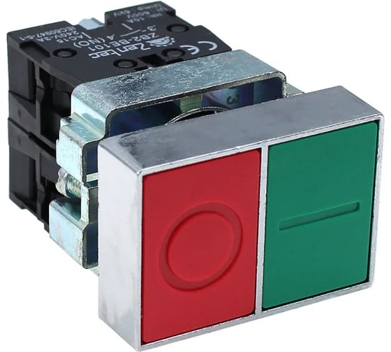 Кнопка сдвоенная ETEK EKPB2-BL8325 NO/NC, 20 шт 17580