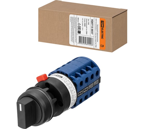 Кулачковый переключатель TDM ELECTRIC КПУ11О-20/4028 (0-1-2 4р) SQ0715-0037