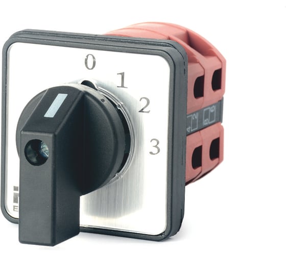 Переключатель кулачковый HLT ПК-1-121 25А 1P 0-1-2-3 IP65 085-21-075