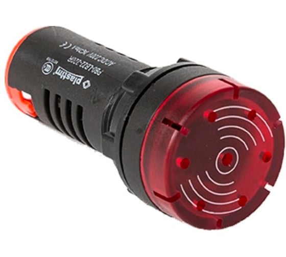 Сигнализатор светозвуковой PLASTIM AC/DC 24 В, красный PB0-LB22-24R