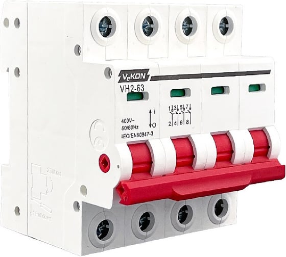 Модульный выключатель нагрузки VEKON VH2-63 4P 50A ME-MLS-10126-VEKON