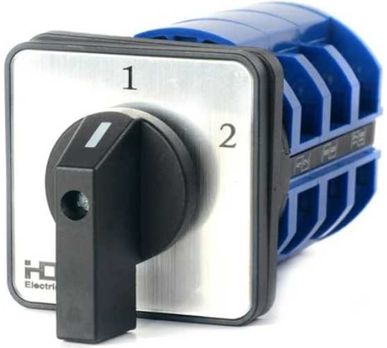 Переключатель кулачковый HLT ПК-1-53 63А 3P 1-2 IP65 085-21-128