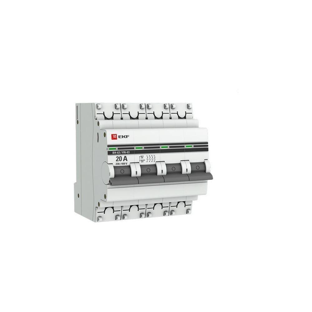 Выключатель нагрузки EKF 4P 20А ВН-63 PROxima SL63-4-20-pro - выгодная ...