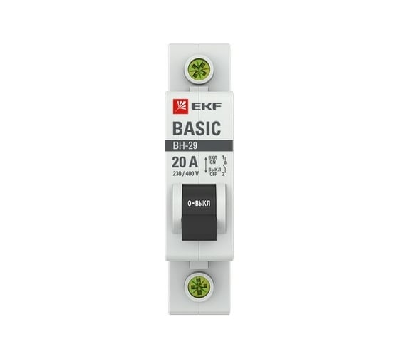 Выключатель нагрузки EKF 1P 20А ВН-29 Basic SL29-1-20-bas