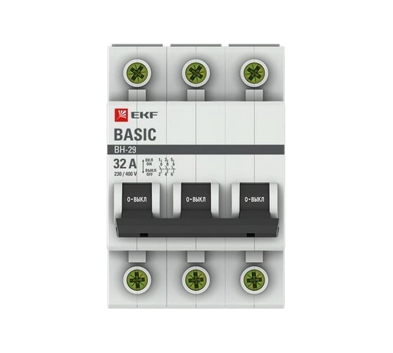 Выключатель нагрузки EKF 3P 32А ВН-29 Basic SL29-3-32-bas