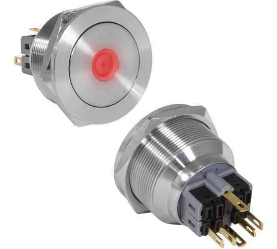 Кнопка антивандальная RUICHI GQ30PF-11ZD/R/N on-off+off-on 117135 117135