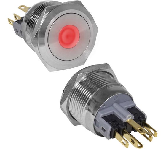 Кнопка антивандальная RUICHI GQ22-11ZD/R/N on-off+off-on 127644 127644