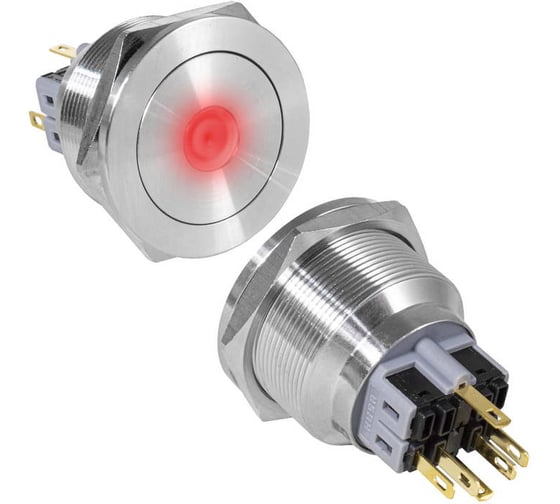Кнопка антивандальная RUICHI GQ28PF-11D/R/N on-(off)+off-(on) 117166 117166
