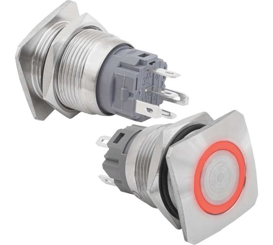 Кнопка антивандальная RUICHI GQ19E-10E/R/N off-(on) 129251 129251