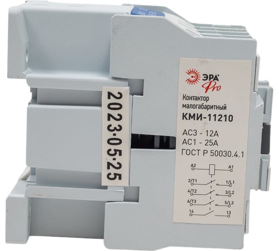 Контактор ЭРА PRO KKM11-012-230-10-E КМИ-11210 12А 230В/АС3 1НО, Б0050429