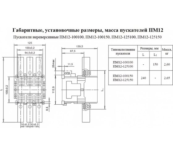 Электромагнитный пускатель TDM ПМ12-016150 У3В 230В 1з SQ0714-0040
