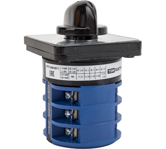 Переключатель направления TDM ELECTRIC КПУ11-40/3031 1-0-2 3р SQ0715-0142