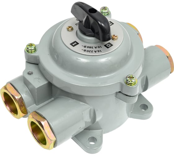 Пакетный переключатель TDM ELECTRIC ПП 2-16/Н2 2П 16А 220В, силуминовый корпус, IP56 SQ0723-0073