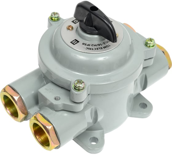 Пакетный переключатель TDM ELECTRIC ПП 2-16/Н2 2П 16А 220В, силуминовый корпус, IP56 SQ0723-0073