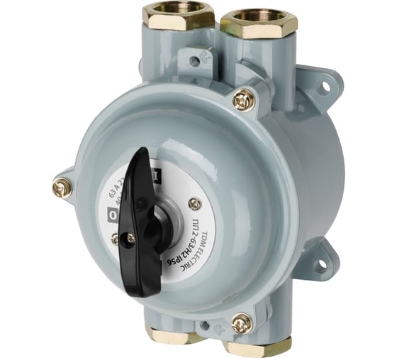 Пакетный переключатель TDM ELECTRIC ПП 2-63/Н2 2П 63А 220В, силуминовый корпус, IP56 SQ0723-0076