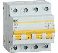 Выключатель нагрузки (мини-рубильник) IEK ВН-32 4Р 125А MNV10-4-125