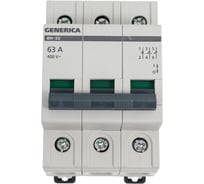 Выключатель нагрузки (мини-рубильник) GENERICA ВН-32 3Р 63А MNV15-3-063