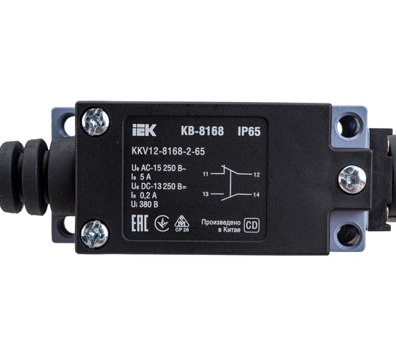 Концевой выключатель IEK КВ-8168 двойной пружинный стержень IP65 KKV12-8168-2-65