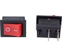 Клавиша Nord-Yada 250V 6А Mini красная (2конт.) ON-OFF (2шт в упаковке) 905469
