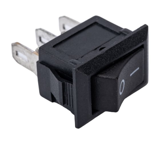 Клавиша Nord-Yada 250V 3А Micro черная (3конт.) ON-OFF (2шт в упаковке) 905467