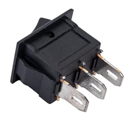 Клавиша Nord-Yada 250V 3А Micro черная (3конт.) ON-OFF (2шт в упаковке) 905467