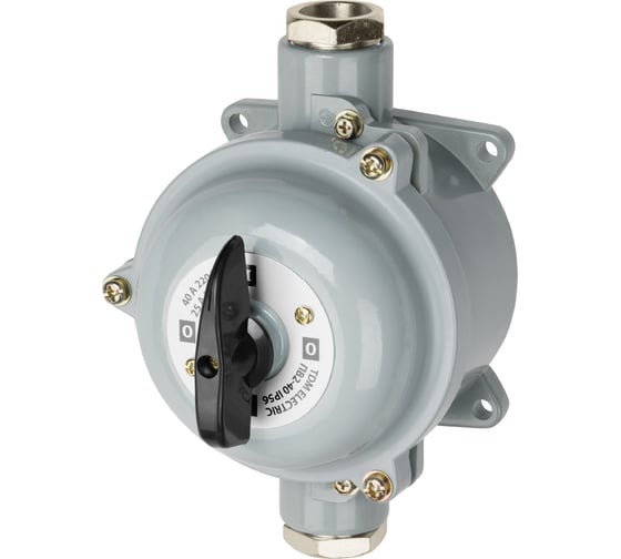Пакетный выключатель TDM ELECTRIC ПВ2-40 2П 40А 220В, силуминовый корпус, IP56 SQ0723-0066