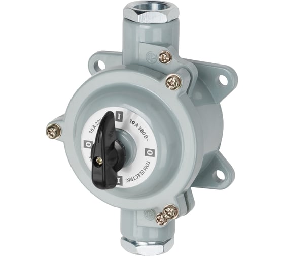 Пакетный выключатель TDM ELECTRIC ПВ3-16 3П 16А 220В, силуминовый корпус, IP56 SQ0723-0069