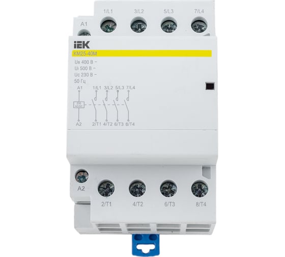 Модульный контактор IEK КМ25-40М AC/DC MKK21-25-40