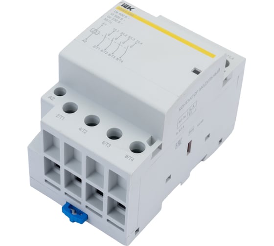 Модульный контактор IEK КМ63-40М AC/DC MKK21-63-40 1