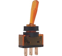 Однополюсный тумблер Nord-Yada 12V 20А с желтой подсветкой (3контакта) ON-OFF 905518