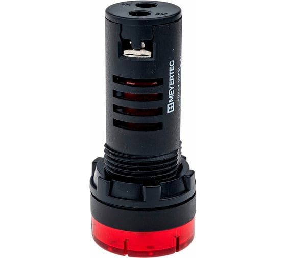 Звонок MEYERTEC с подсветкой, 80дБ, красный 24V AC/ DC MT22-SM24 арт. 00000079282